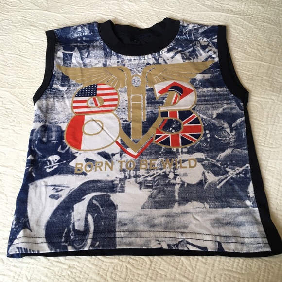 3T (5/$20) Motorcycle-Theme Tank Top - Picture 1 of 6